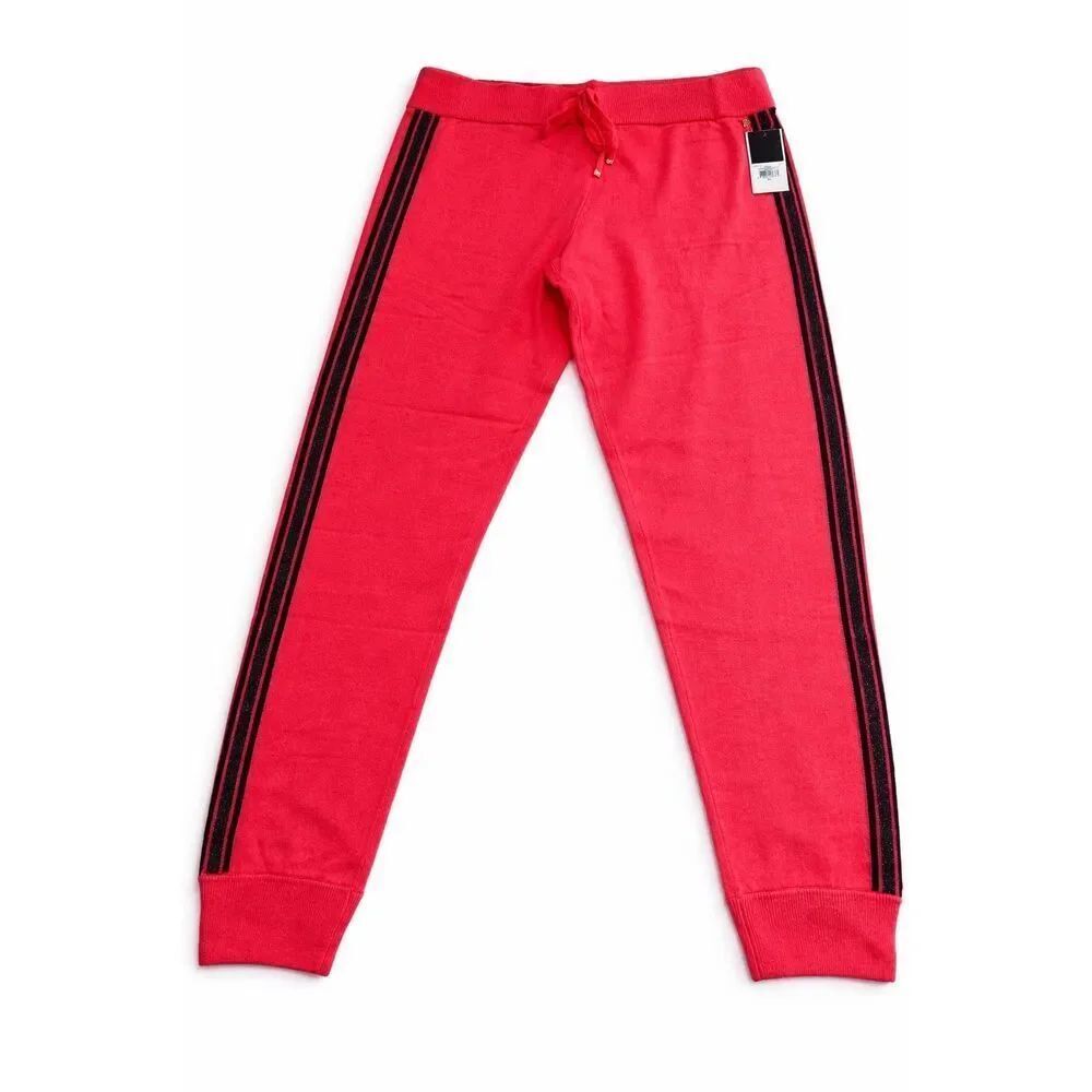 NWT Juicy Couture Black Label Teaberry Cashmere Jogger Pants Size XL New